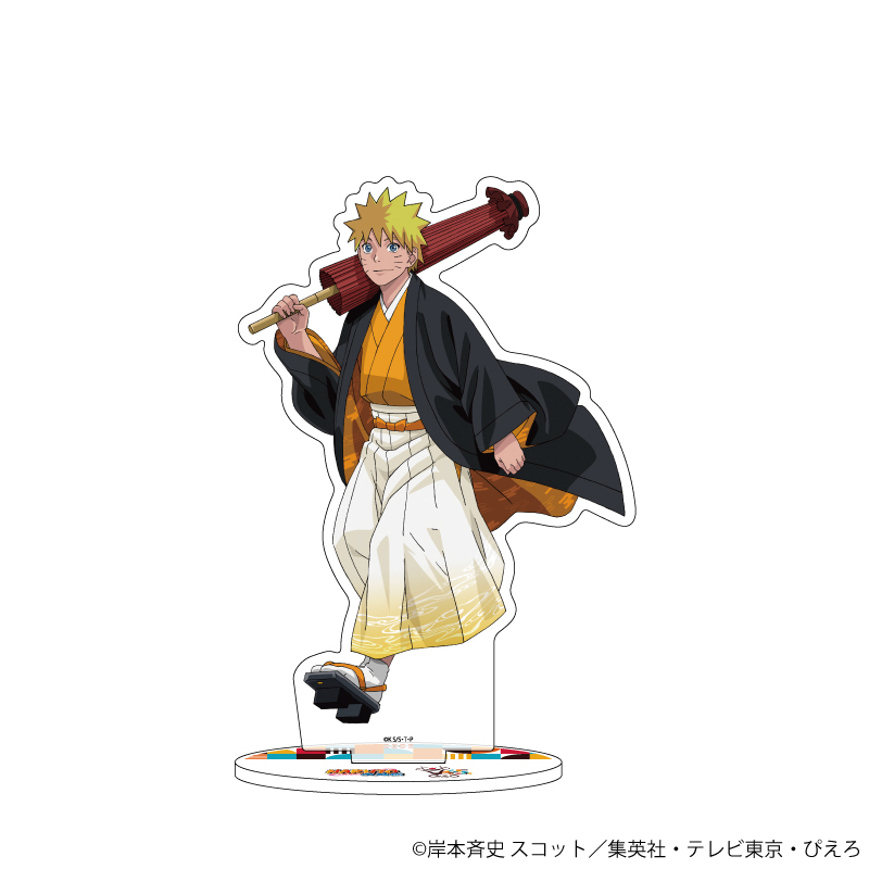 ぴえろ45周年記念POP UP SHOPの『NARUTO＆BORUTO』グッズ、アクリルスタンドです。