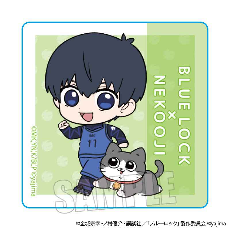 TVアニメ『ブルーロック』×『ねこに転生したおじさん』TSUTAYA POP UP SHOPのグッズ、シールです。
