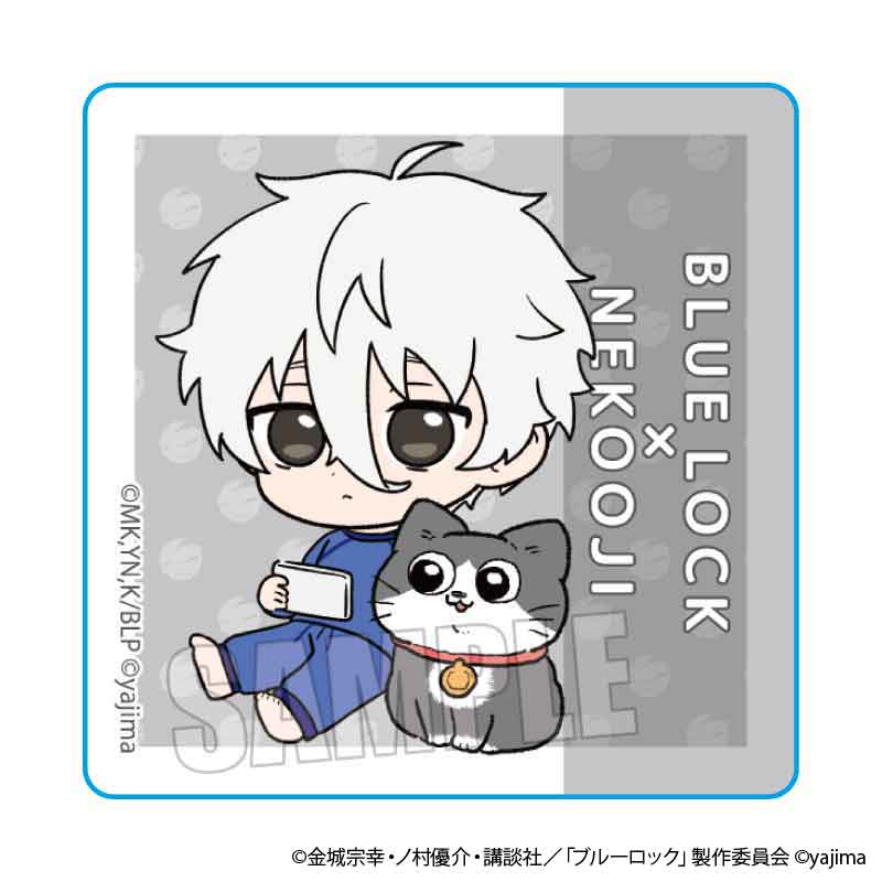 TVアニメ『ブルーロック』×『ねこに転生したおじさん』TSUTAYA POP UP SHOPのグッズ、シールです。