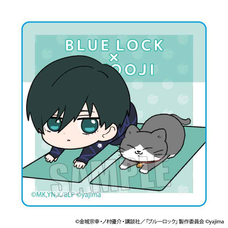 TVアニメ『ブルーロック』×『ねこに転生したおじさん』TSUTAYA POP UP SHOPのグッズ、シールです。