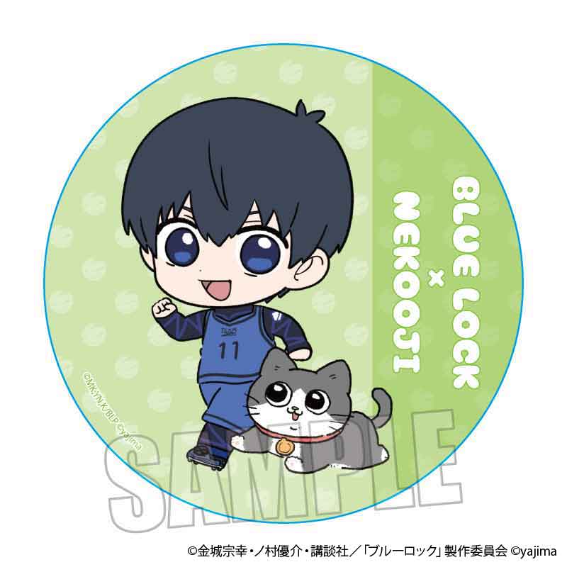 TVアニメ『ブルーロック』×『ねこに転生したおじさん』TSUTAYA POP UP SHOPのグッズ、ウッドコースターです。