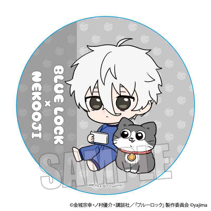 TVアニメ『ブルーロック』×『ねこに転生したおじさん』TSUTAYA POP UP SHOPのグッズ、ウッドコースターです。