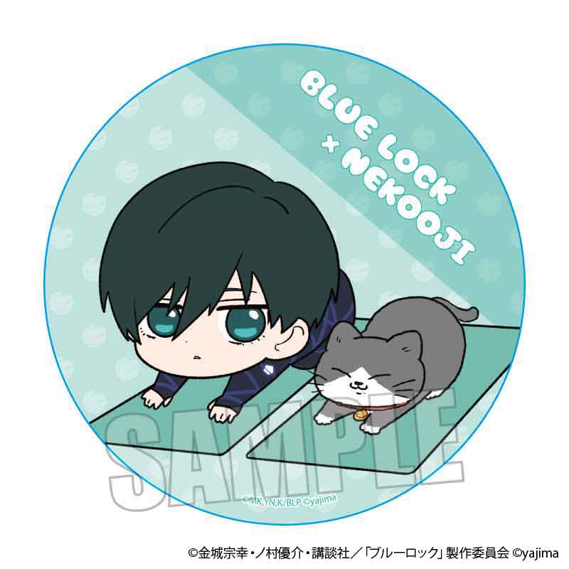 TVアニメ『ブルーロック』×『ねこに転生したおじさん』TSUTAYA POP UP SHOPのグッズ、ウッドコースターです。