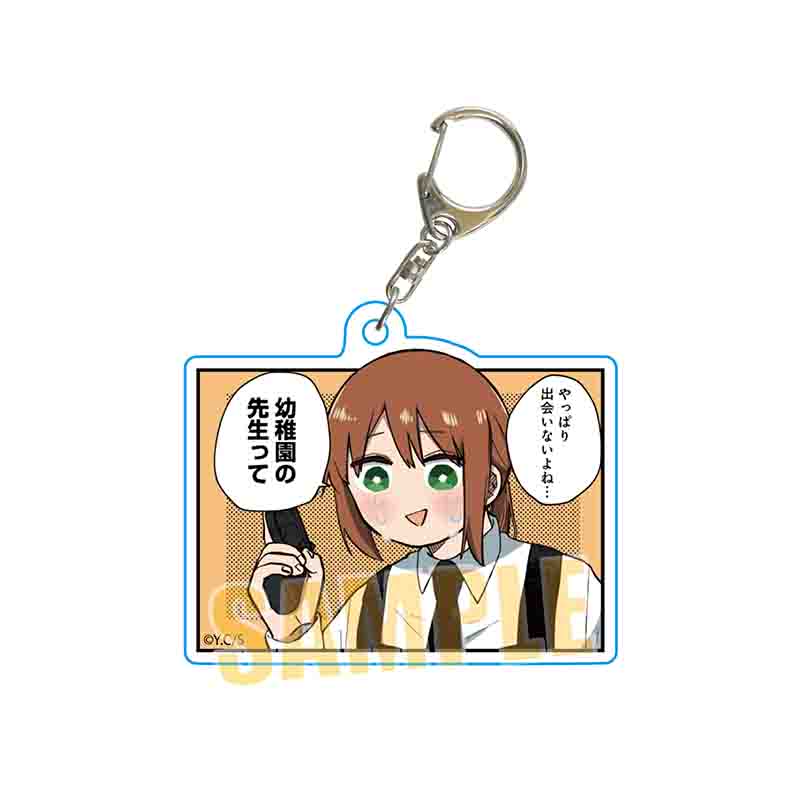 『幼稚園WARS』TSUTAYA POP UP SHOPのグッズ、アクリルキーホルダーです。