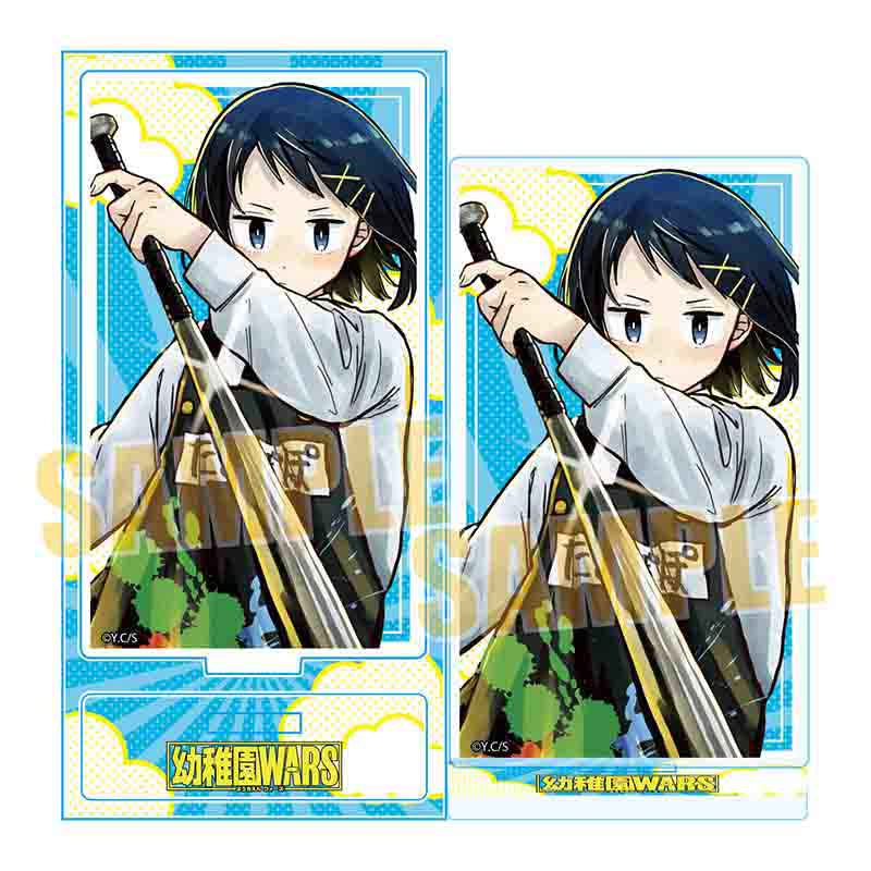 『幼稚園WARS』TSUTAYA POP UP SHOPのグッズ、アクリルフィギュアです。
