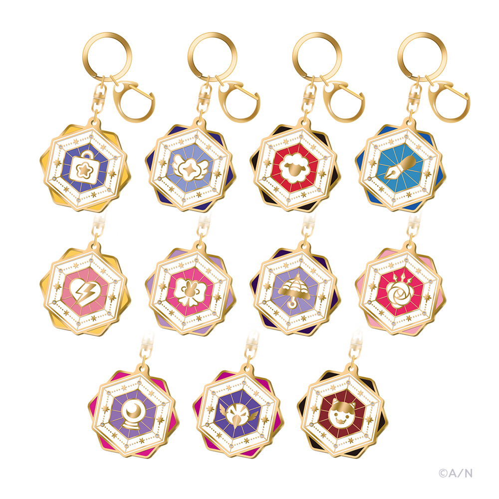 『NIJISANJI EN 3rd Anniversary』のグッズ、メタルキーホルダーです。