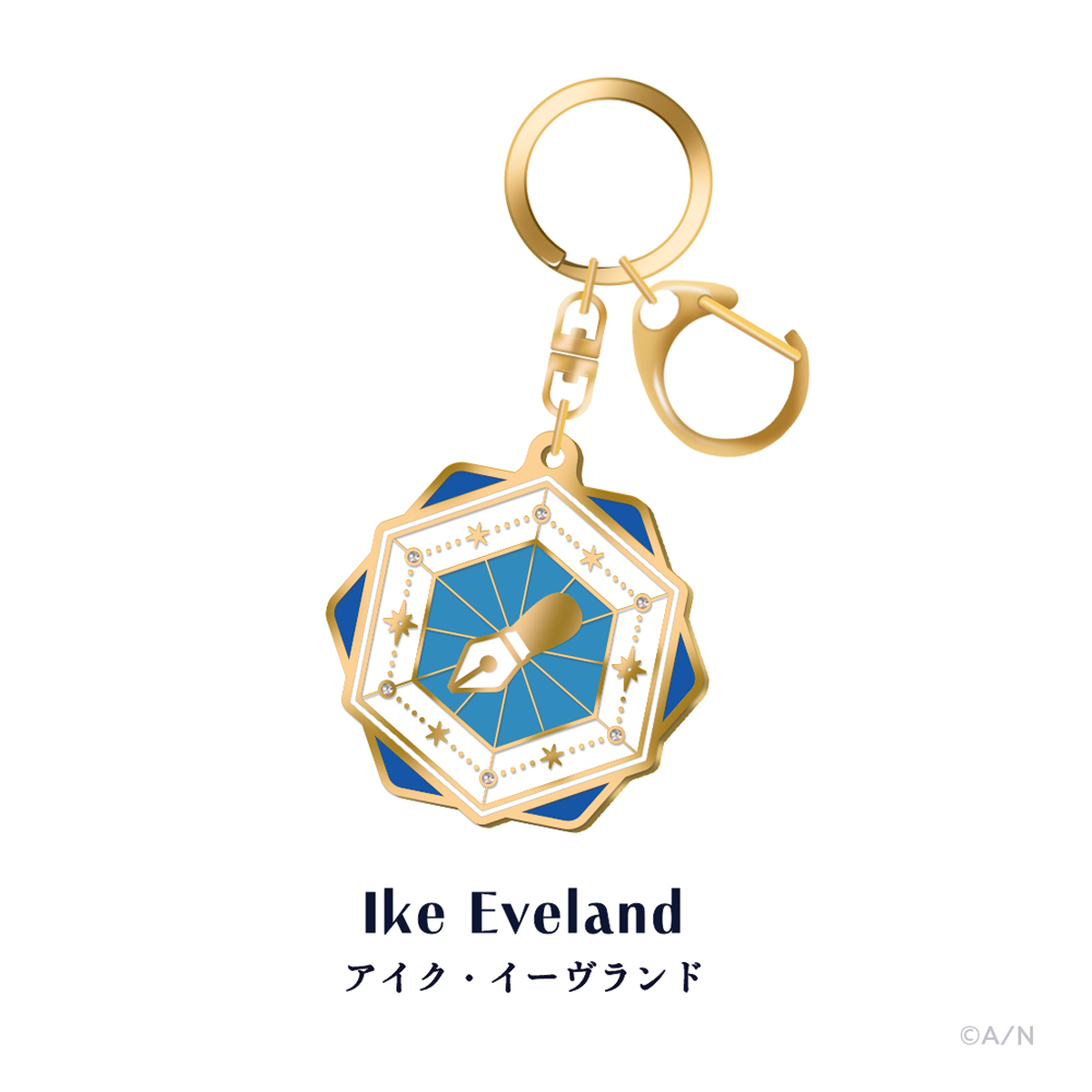 『NIJISANJI EN 3rd Anniversary』のグッズ、メタルキーホルダーです。
