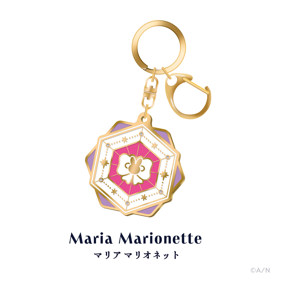『NIJISANJI EN 3rd Anniversary』のグッズ、メタルキーホルダーです。