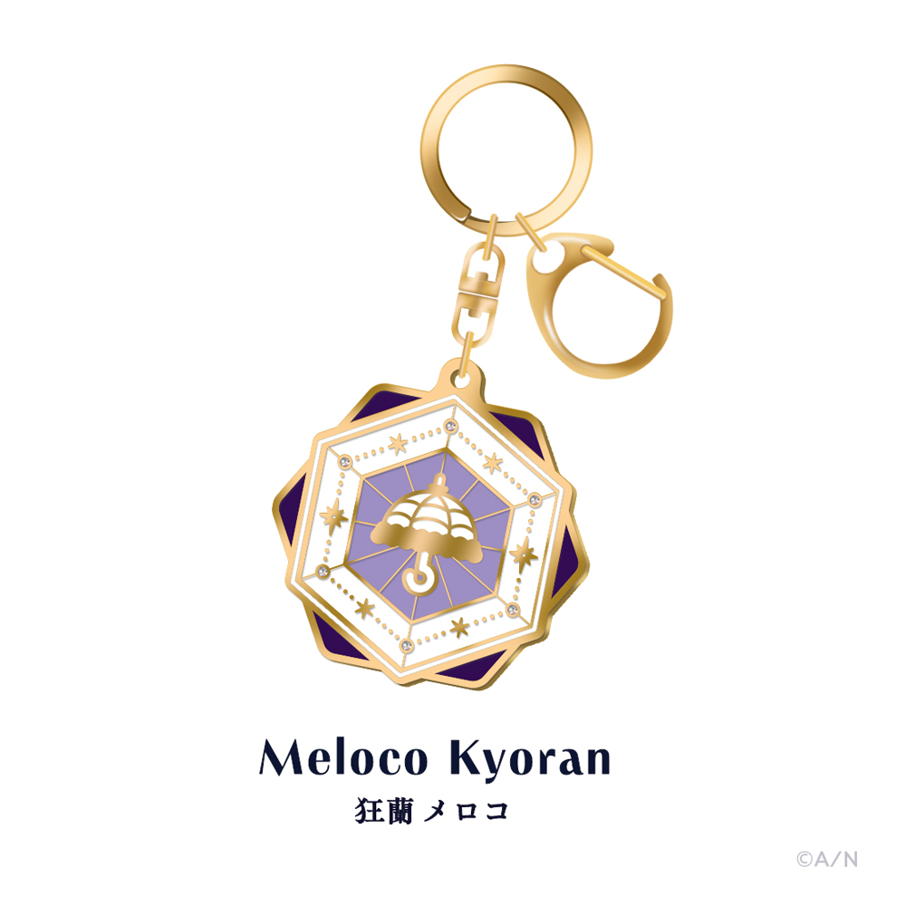 『NIJISANJI EN 3rd Anniversary』のグッズ、メタルキーホルダーです。