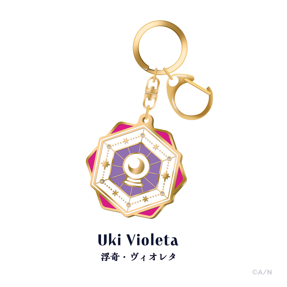 『NIJISANJI EN 3rd Anniversary』のグッズ、メタルキーホルダーです。