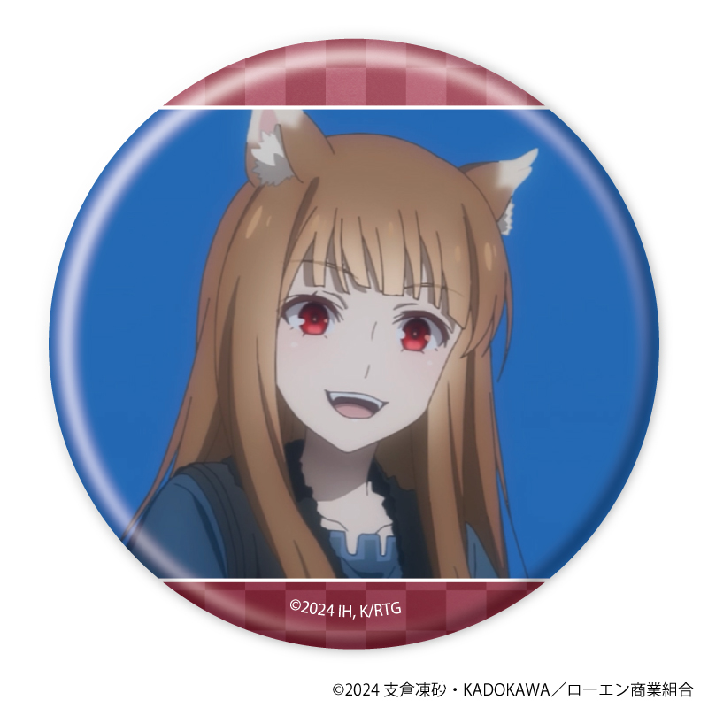 『狼と香辛料 MERCHANT MEETS THE WISE WOLF』TSUTAYA POP UP SHOPのグッズ、トレーディング缶バッジです。