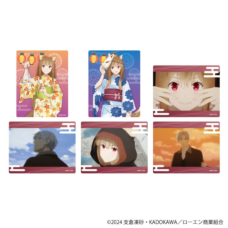 『狼と香辛料 MERCHANT MEETS THE WISE WOLF』TSUTAYA POP UP SHOPのグッズ、トレーディングアクリルカードです。