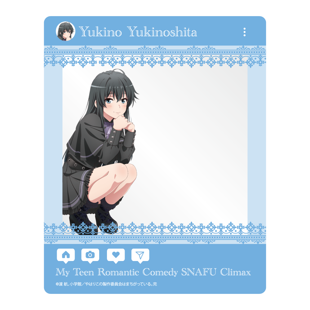 TVアニメ『やはり俺の青春ラブコメはまちがっている。完』SHIBUYA TSUTAYA IP書店POP UP  SHOPの実施が決定！ゴシックな衣装を身にまとった新規描き下ろしが可愛いすぎるっ！！ | EVENT | SHIBUYA TSUTAYA